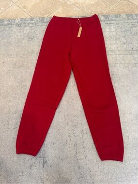 SKIMS women’s Crimson Red Jogger Sweatpants